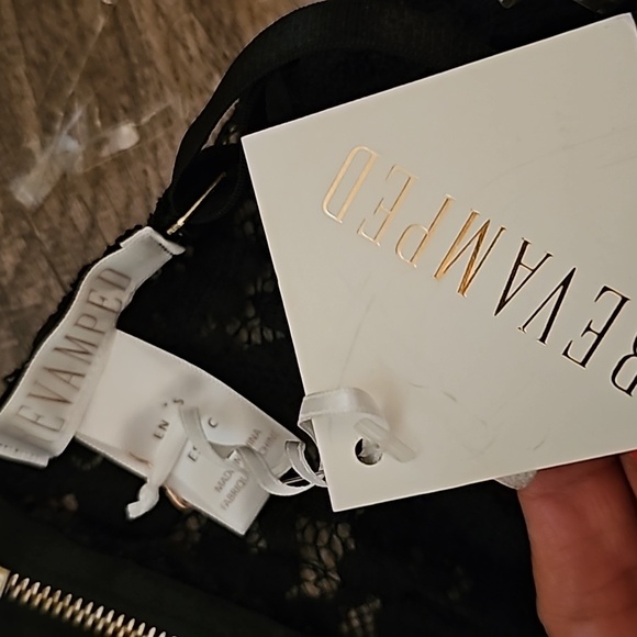 Revamped NWT Black Sexy Lace Bodysuit Zip up back SP - Picture 7 of 9